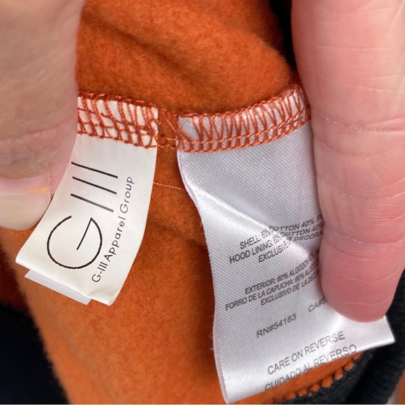 Texas Longhorn Hoodie Size Medium Full Zip G-lll By Carl Banks EUC - Picture 11 of 12